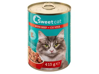 Sweet Cat Nedves macskaeledel, 415 g