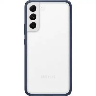 Samsung Galaxy S22+ (S22 Plus) Frame Cover gyári tok, Sötétkék