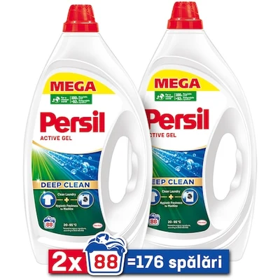 Csomag 2 x Persil Deep Clean Regular, 88 mosás Folyékony mosószer, 3,96 L