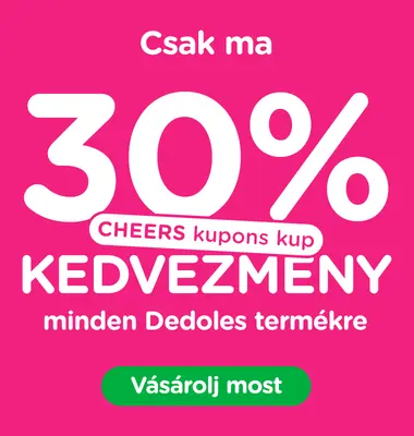 30% kedvezmény mindenre