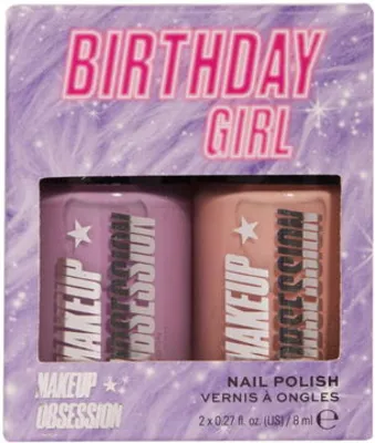 MAKEUP OBSESSION Birthday Girl Nail Duo kozmetikai ajándékcsomag (AlzaPlus+)