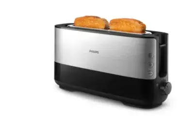 Philips Viva Collection Kenyérpirító – hosszú rekesszel, fém HD2692/90