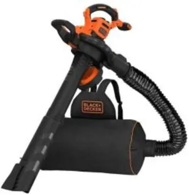 Black+Decker 3000 W elektromos avartakarító levélgyűjtő hátizsákkal (BEBLV300-QS)