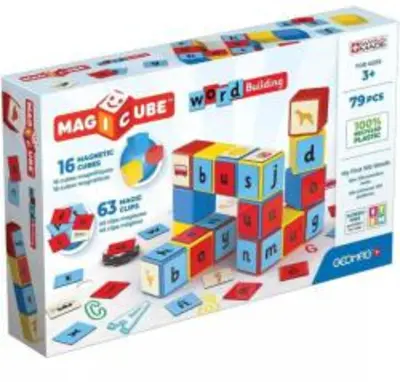 Geomag Magicube Word Building EU Recycled Clips 79 db (259)