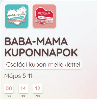 Rossmann - Baba-Mama kuponnapok