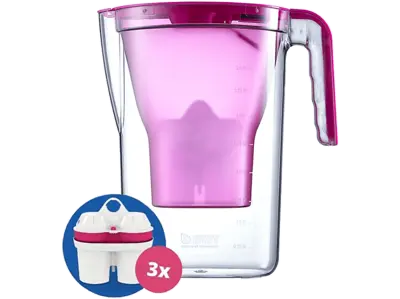 BWT Vida manual kancsó 2,6L 3 filterrel, pink