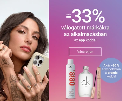 Akár -30% a kiválasztott márkákra (-3% appban)