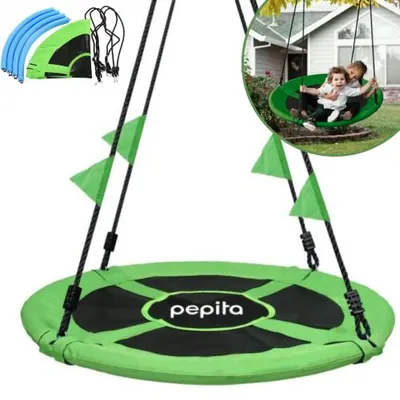 Pepita acélvázas Fészekhinta 100cm #zöld