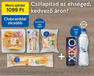 Menü ajánlat, 1+1