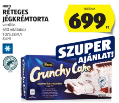 Mucci Réteges Jégkrémtorta, 650 ml