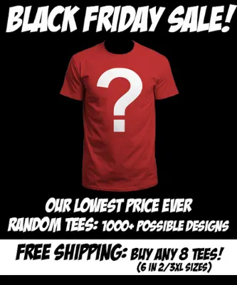 Qwertee : Black Friday - Random polók 4 € -ért