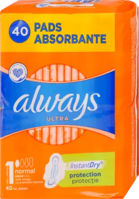 always Ultra egészségügyi betét normal, 40 db