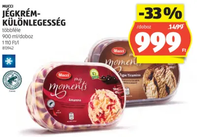 Mucci Jégkrém különlegesség, 900 ml