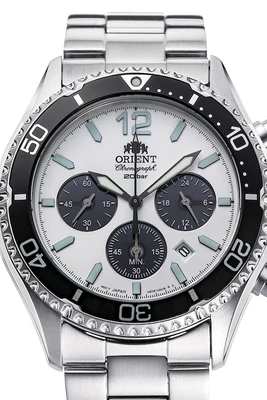 Orient Mako Sports Solar "Panda" Chrono Férfi Karóra RA-TX0203S10B