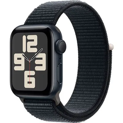 Apple Watch SE 40mm Midnight Aluminium Case with Sport Loop okosóra
