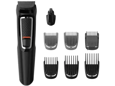 PHILIPS MG3730/15 Multigroom series 3000 Univerzális vágókészülék 8 az 1-ben, arcra és hajra, fekete
