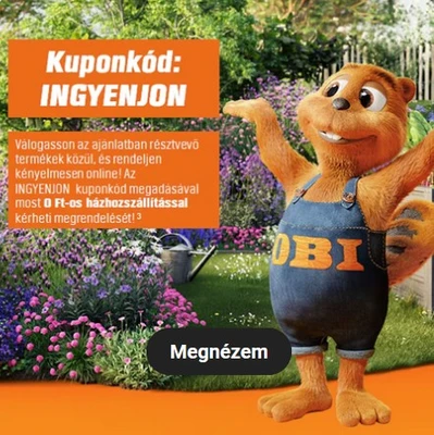 OBI - Ingyenes szállítás az akcióban résztvevő termékekre