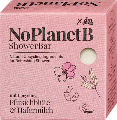 No Planet B Szilárd krémtusfürdő megmentett őszibarackvirággal és zabtejjel, 80 g
