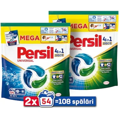 2 Csomag Persil Discs Universal mosószerkapszula, 54 mosás