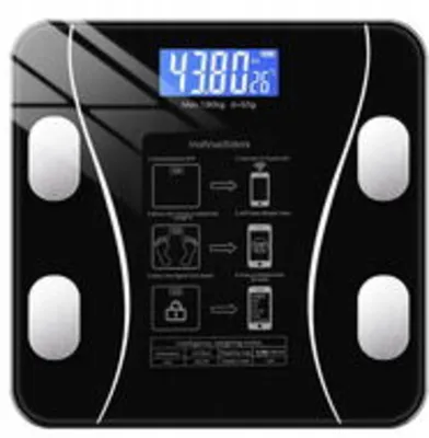 Ruhhy 22525 Bluetooth testösszetétel-elemző személymérleg, 180 kg