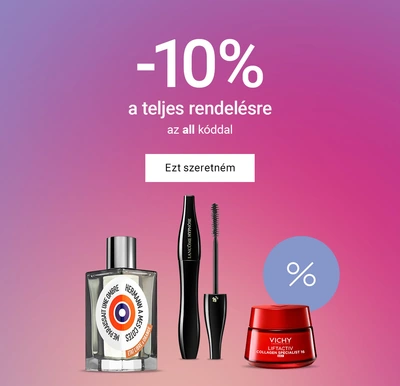 10% kedvezmény (majdnem) minden teljes árú termékre
