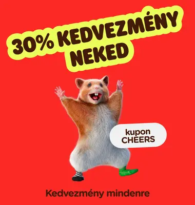 30% kedvezmény mindenre