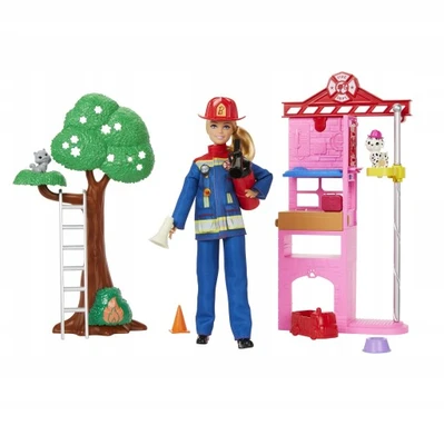 BARBIE Tűzoltó szett HRG55