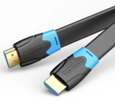 Vention Flat HDMI 2.0 Cable 2M Black videokábel