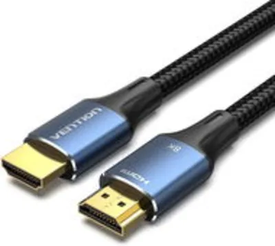 Vention Cotton Braided HDMI 2.1 Cable 8K 3m Blue Aluminum Alloy Type videokábel (AlzaPlus+)