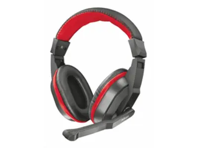 Trust Ziva gamer headset, fekete-piros (21953)