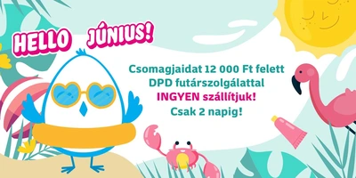 12 ezer Ft felett DPD-vel ingyen házhozszállítás