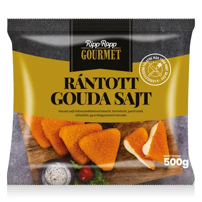 RIPP ROPP Gourmet rántott gouda sajt, 500 g