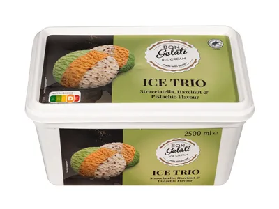 Bon Gelati Tricolor jégkrém, 2500 ml