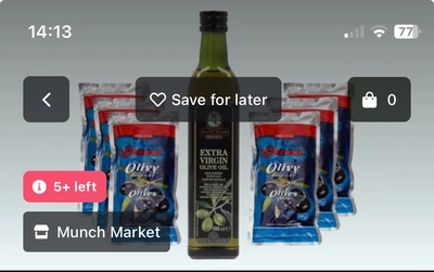 500ml FJK Olívaolaj és Giana Olívabogyó fekete