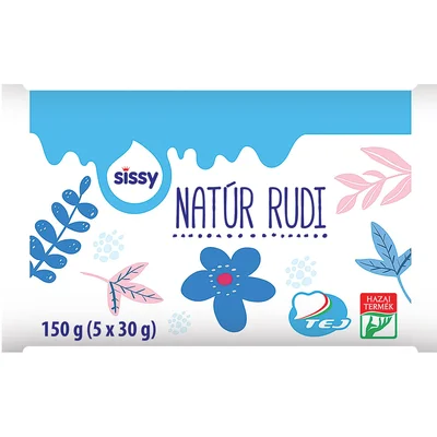Sissy natúr rudi multipack, 150 g