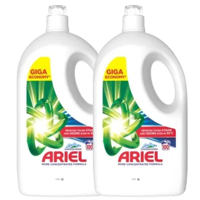Ariel Mountain Spring folyékony Mosószer 2x4,5L - 200 mosás