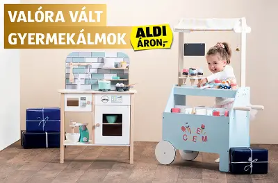 Játék bútor fából - ALDI