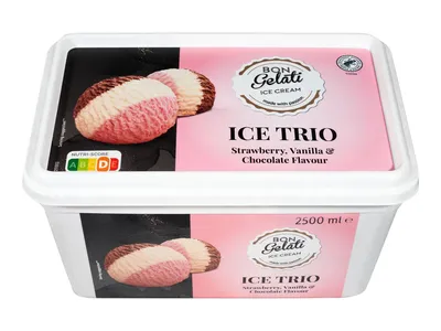 Bon Gelati Tricolor jégkrém, 2500 ml
