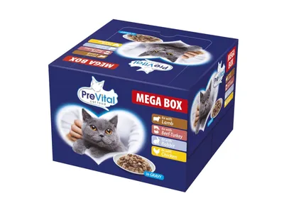 Prevital Alutasakos macskaeledel megabox, 24 x 100 g