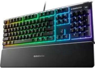 Steelseries Apex 3 UK fekete gamer billentyűzet (64810)