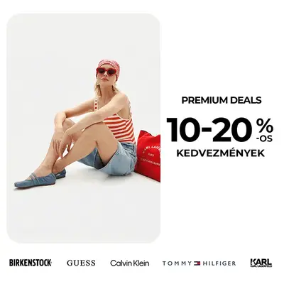 Prémium márkák 10-20% kedvezménnyel
