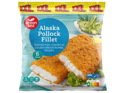 Ocean Sea Panírozott alaszkai tőkehalfilé, 960 g