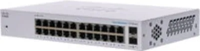 CISCO CBS110 Unmanaged 24-port GE, 2x1G SFP Shared switch otthoni használatra