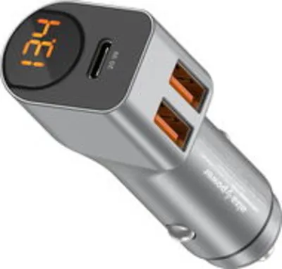 AlzaPower Car Charger P530 USB + USB-C Power Delivery - szürke autós töltő