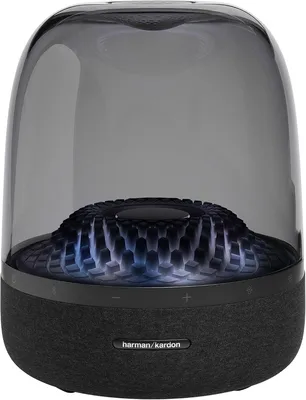 Harman Kardon Aura Bluetooth Box in Black - Portable Speaker with 360 Degree Sound