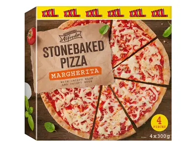 Trattoria Alfredo Margherita pizza, 4 x 300 g