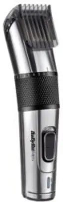 Babyliss E977E Vezeték/vezeték nélküli hajvágó, 60 perces üzemidő, titánium penge ezüst-fekete