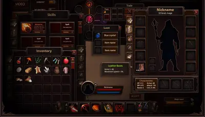 Classic RPG GUI