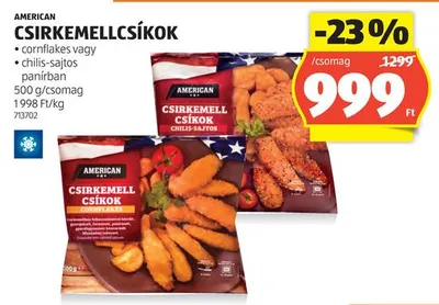 American csirkemellcsíkok, 500g