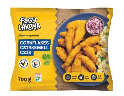 Fagylakoma cornflakes csirkemell csík, 700 g